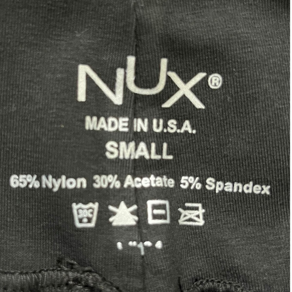 Nux NEW 7/8 High Waisted Compression Yoga Leggings Black X-Small - Picture 6 of 7